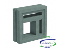 GẠCH BÔNG GIÓ XÁM VINA-N001