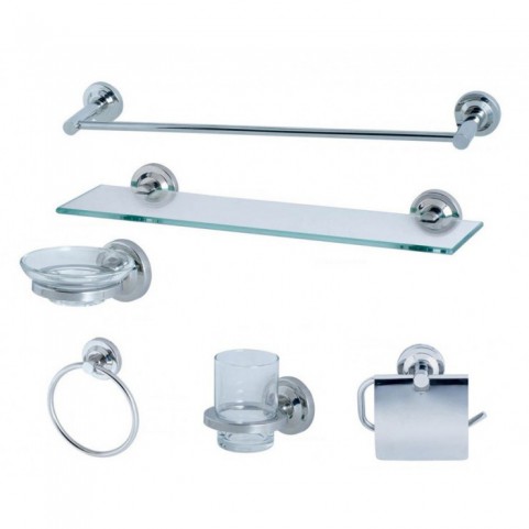 Bộ Phụ Kiện Caesar Q7700-A6 6 Món Inox 304 Bộ Phụ Kiện Caesar Q7700-A6 6 Món Inox 304