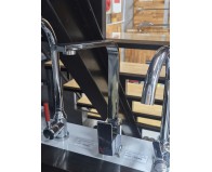 MẪU Vòi rửa chén AHL nóng lạnh vuông bóng