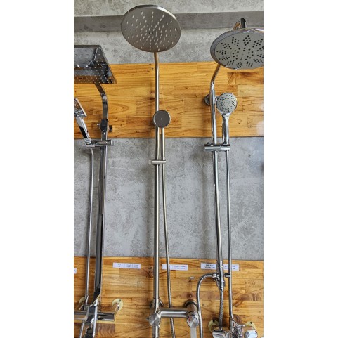 Sen Cây Tắm Đứng Tròn Inox 304 Nóng Lạnh AHL 6821 Sen Cây Tắm Đứng Tròn Inox 304 Nóng Lạnh AHL 6821