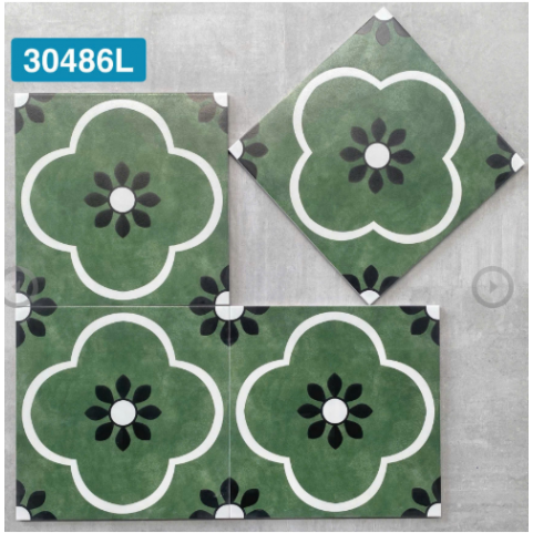 Gạch bông xanh lát nền 30x30 30486L