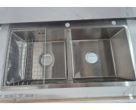 MẪU Chậu rửa chén 82x45cm inox 201 