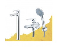 Combo Caesar B061CU + S063C Vòi Lavabo Và Sen tắm Lạnh