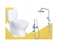 Combo Sen Vòi Nóng Lạnh Bồn Cầu Caesar S1028S + CD1320