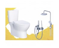 Combo Sen Vòi Nóng Lạnh Bồn Cầu Caesar S578C + CD1320