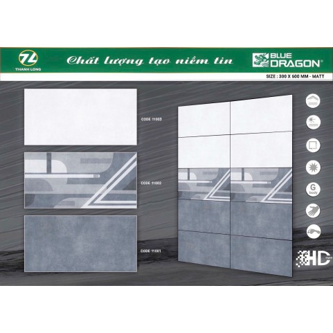 Gạch Bán Sứ Blue Dargon 11001/11002/ 11003 Gạch Bán Sứ Blue Dargon 11001/11002/ 11003