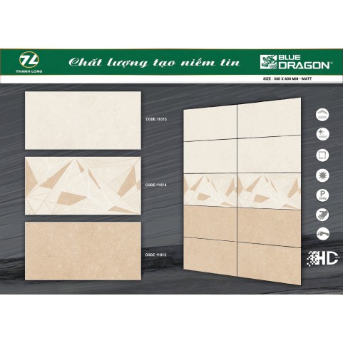 Gạch Bán Sứ Blue Dargon 11013/11014/ 11015 Gạch Bán Sứ Blue Dargon 11013/11014/ 11015