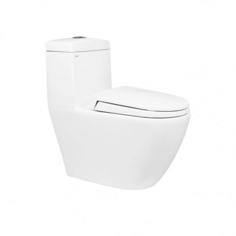 Bàn cầu 1 khối Viglacera V199 VIGLACERA-V199 + Vòi xịt VG 826