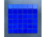  Gạch Mosaic Thủy tinh đơn màu xanh đậm 48×48