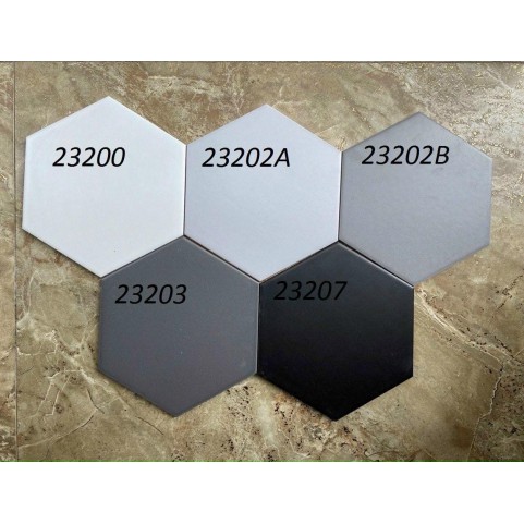 Bộ gạch lục giác đen – xám đậm – xám nhạt – trắng Bộ gạch lục giác đen – xám đậm – xám nhạt – trắng