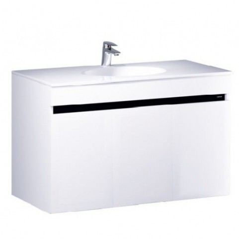 Bộ Tủ Lavabo Caesar Treo Tường LF5028+EH15028AV Màu Trắng Bộ Tủ Lavabo Caesar Treo Tường LF5028+EH15028AV Màu Trắng