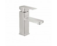 Vòi lavabo nóng lạnh vuông mờ V105 Inox 304