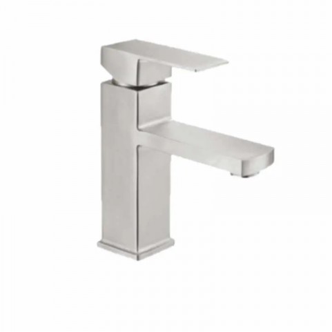 Vòi lavabo nóng lạnh vuông mờ V105 Inox 304 Vòi lavabo nóng lạnh vuông mờ V105 Inox 304