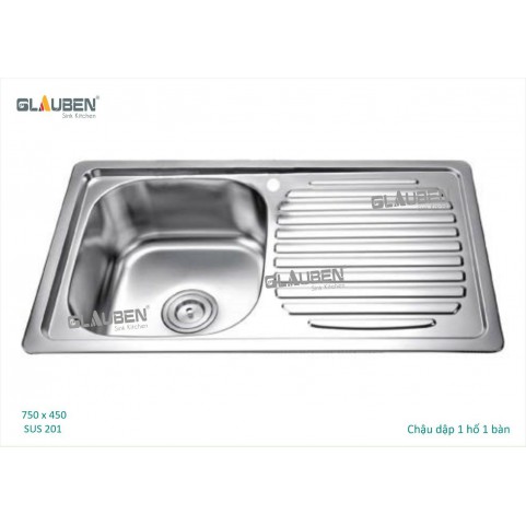 Chậu Glauben 7545 1 hộc 1 bàn Chậu Glauben 7545 1 hộc 1 bàn