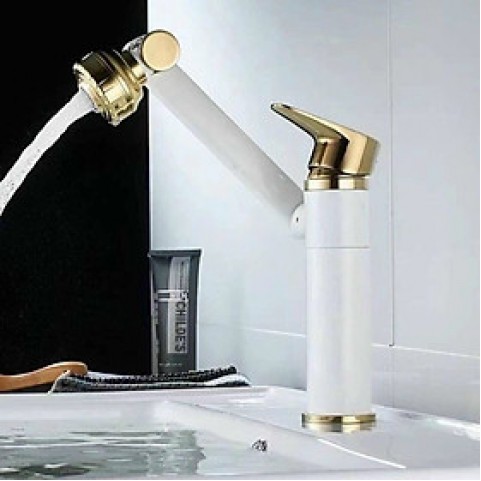 Vòi labo 360 độ xoay đa chiều trắng Vòi labo 360 độ xoay đa chiều trắng